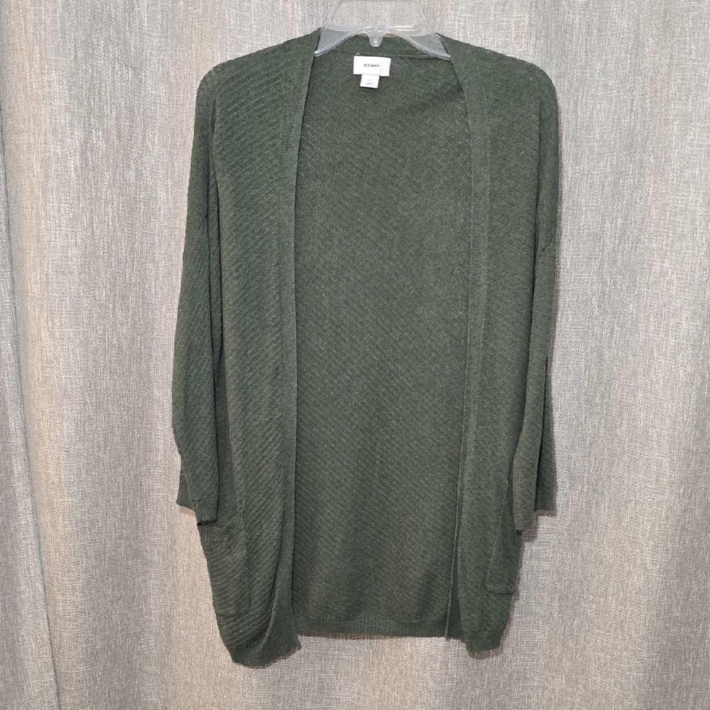 Old Navy Women's Olive Green Open-Cardigan Sweater Size Small